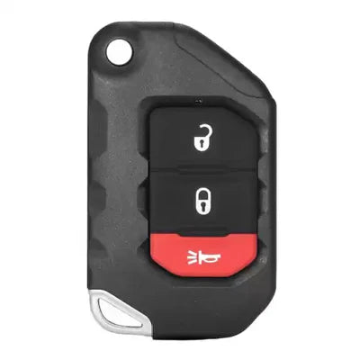 2018–2024 Jeep Wrangler and 2020–2024 Jeep Gladiator 3-button smart flip key with FCC ID OHT1130261 and SIP22 blade