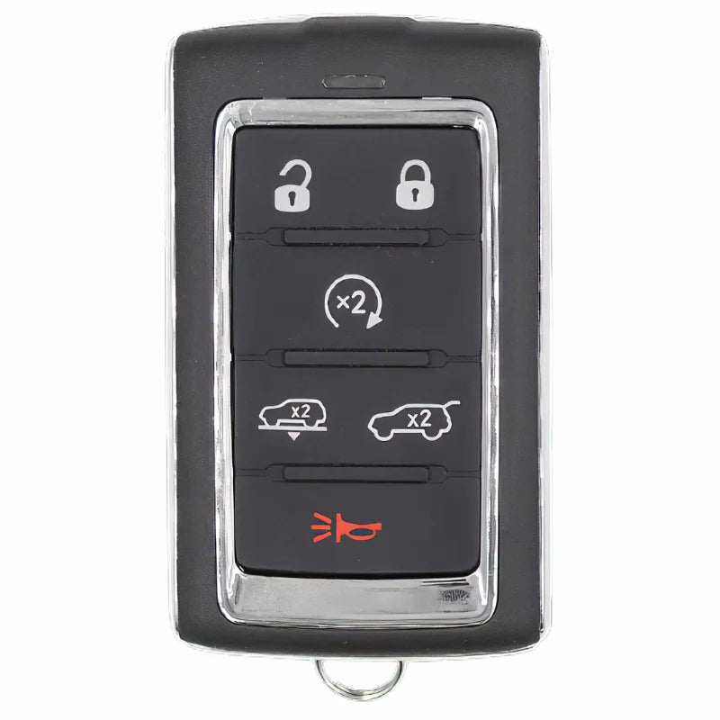 2021–2023 Jeep Grand Wagoneer and Grand Cherokee 6-button smart key with FCC ID M3NWXF0B1 and emergency key 68519237AA, replacement PN 68516738AA