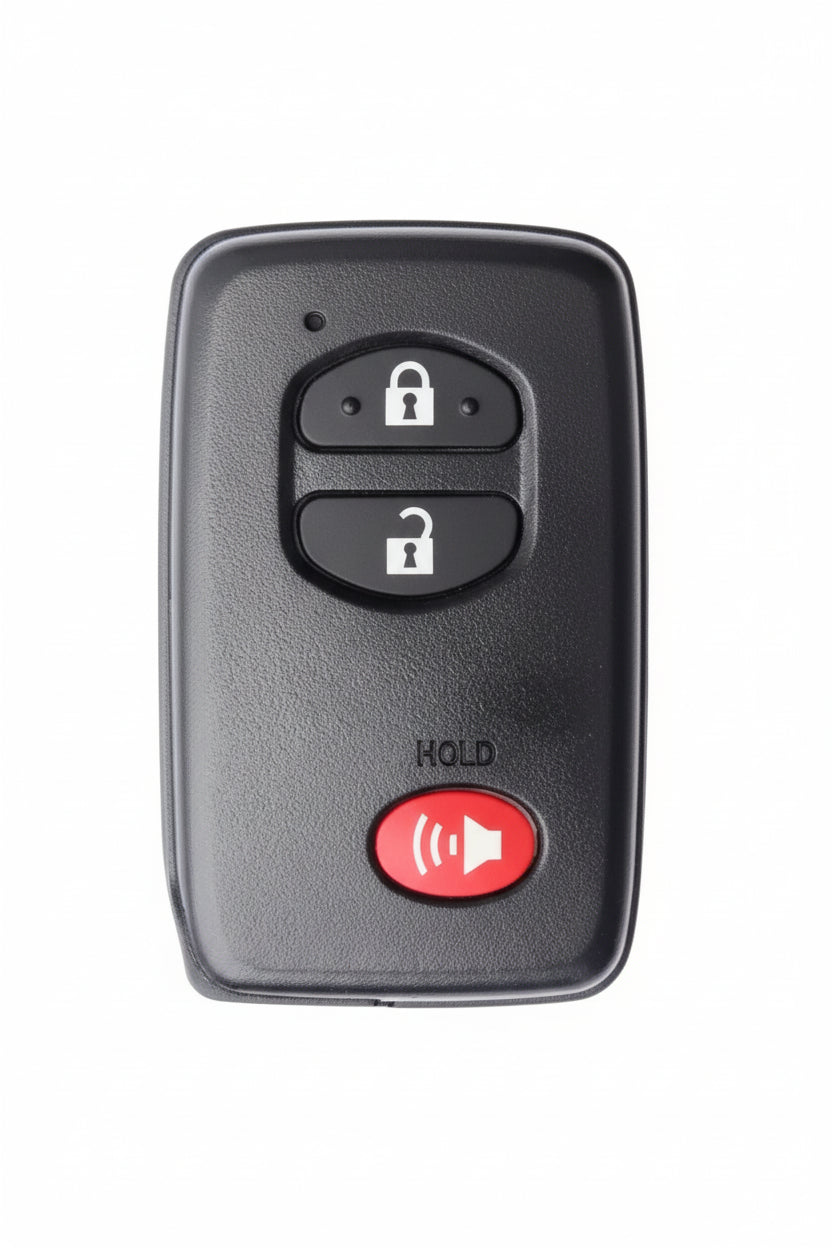2009–2019 Toyota smart key 3 button key fob FCC ID HYQ14ACX with emergency key blade