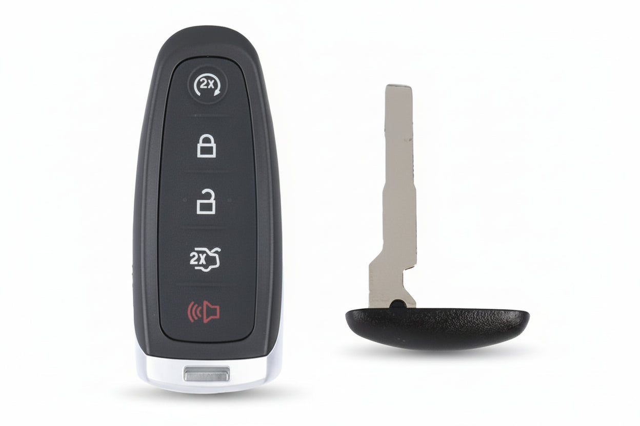 2013-2020_Ford_5_button_PEPS_smart_key_aftermarket_FCC_ID_M3N5WY8609_315MHz_with_high_security_HU101_emergency_key