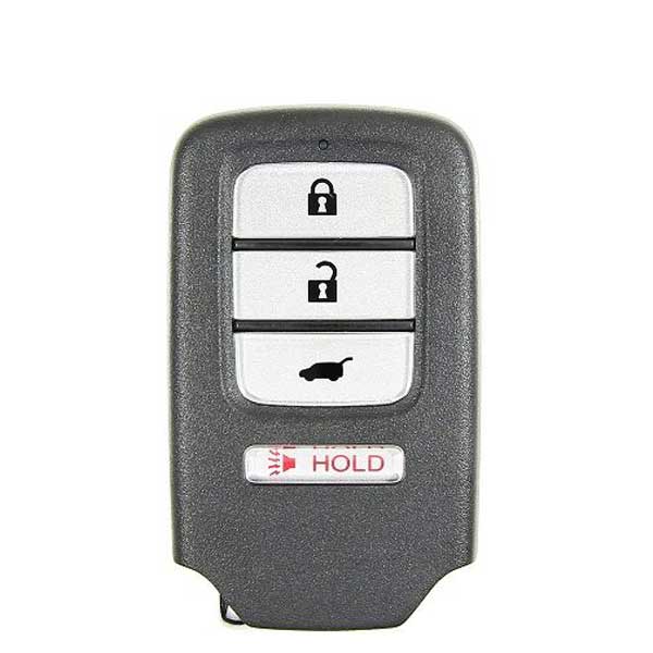 2016-2020 Honda Odyssey and Pilot 4-Button Proximity Smart Key, FCC ID: KR5V2X, includes power hatch control and HO01 emergency blade, PN: 72147-TG7-A01.