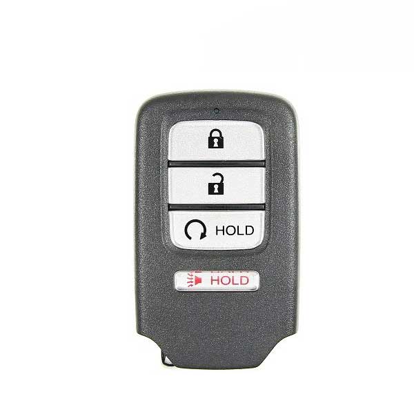 2017-2019 Honda Ridgeline 4-Button Proximity Smart Key, FCC ID: KR5V2X, includes Remote Start and HO01 emergency blade, PN: 72147-T6Z-A11.