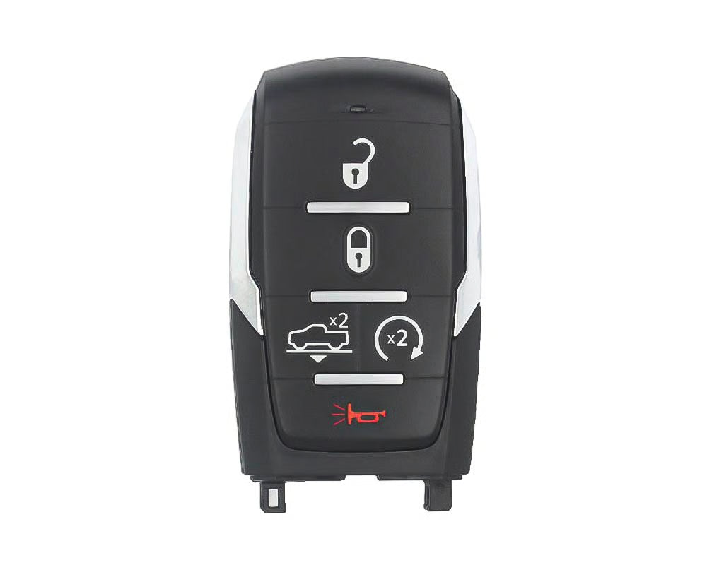 2019-2024 Ram 1500 Pickup 5-Button Proximity Smart Key, FCC ID: OHT-4882056, 433 MHz, features Remote Start and Air Suspension Control.