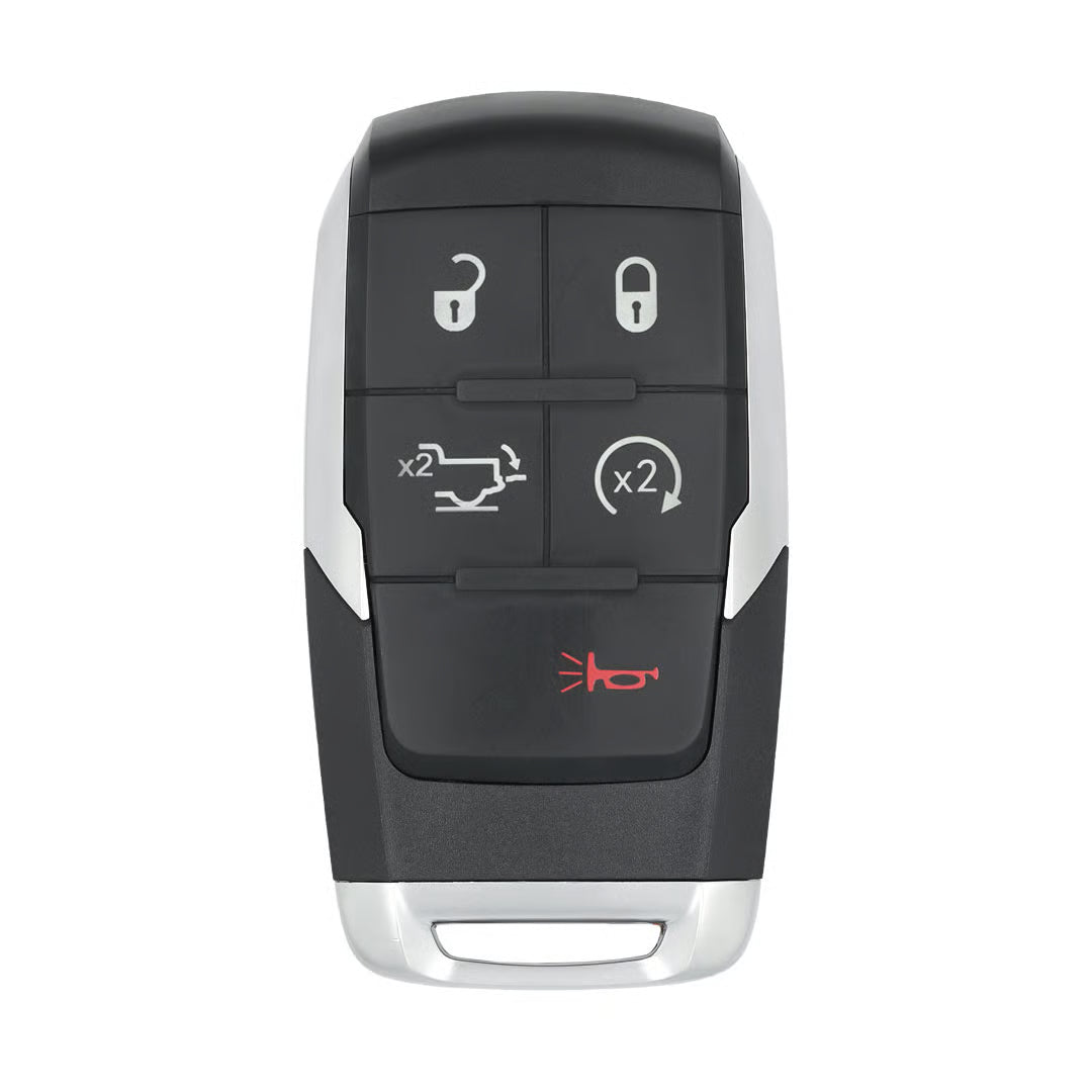 2019-2024 Ram Heavy Duty (2500, 3500, 4500, 5500) 5-Button Proximity Smart Key, FCC ID: GQ4-76T, 433 MHz Frequency with Remote Start and Tailgate Release.