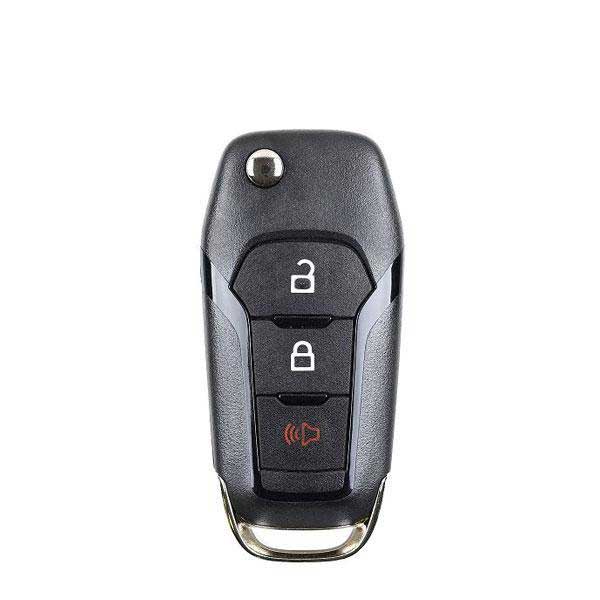 3-button flip key for 2023-2024 Ford F-Series trucks with Texas 4D 63 128-bit chip, 434 MHz – PN 164-R8334 / N5F-A08TBLP