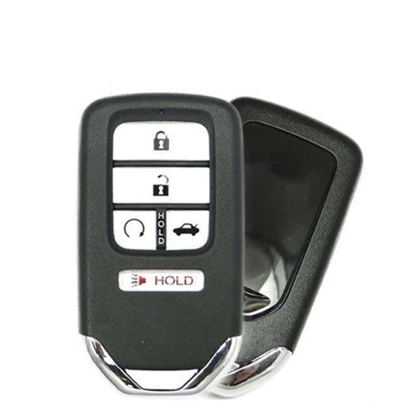 Aftermarket 5-button smart key fob replacement for 2018-2022 Honda Accord FCC ID CWTWB1G0090 with remote start and uncut emergency key