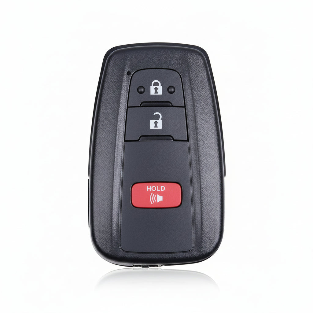 2021–2024 Toyota RAV4 smart key 3 button aftermarket key fob FCC ID HYQ14FLA with emergency key blade
