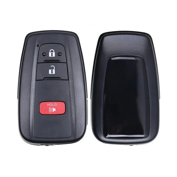 2021–2024 Toyota RAV4 smart key 3 button aftermarket key fob FCC ID HYQ14FLA with emergency key blade
